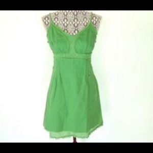 $188 Miss Sixty Fencer Linen Frayed Dress 2-Colors